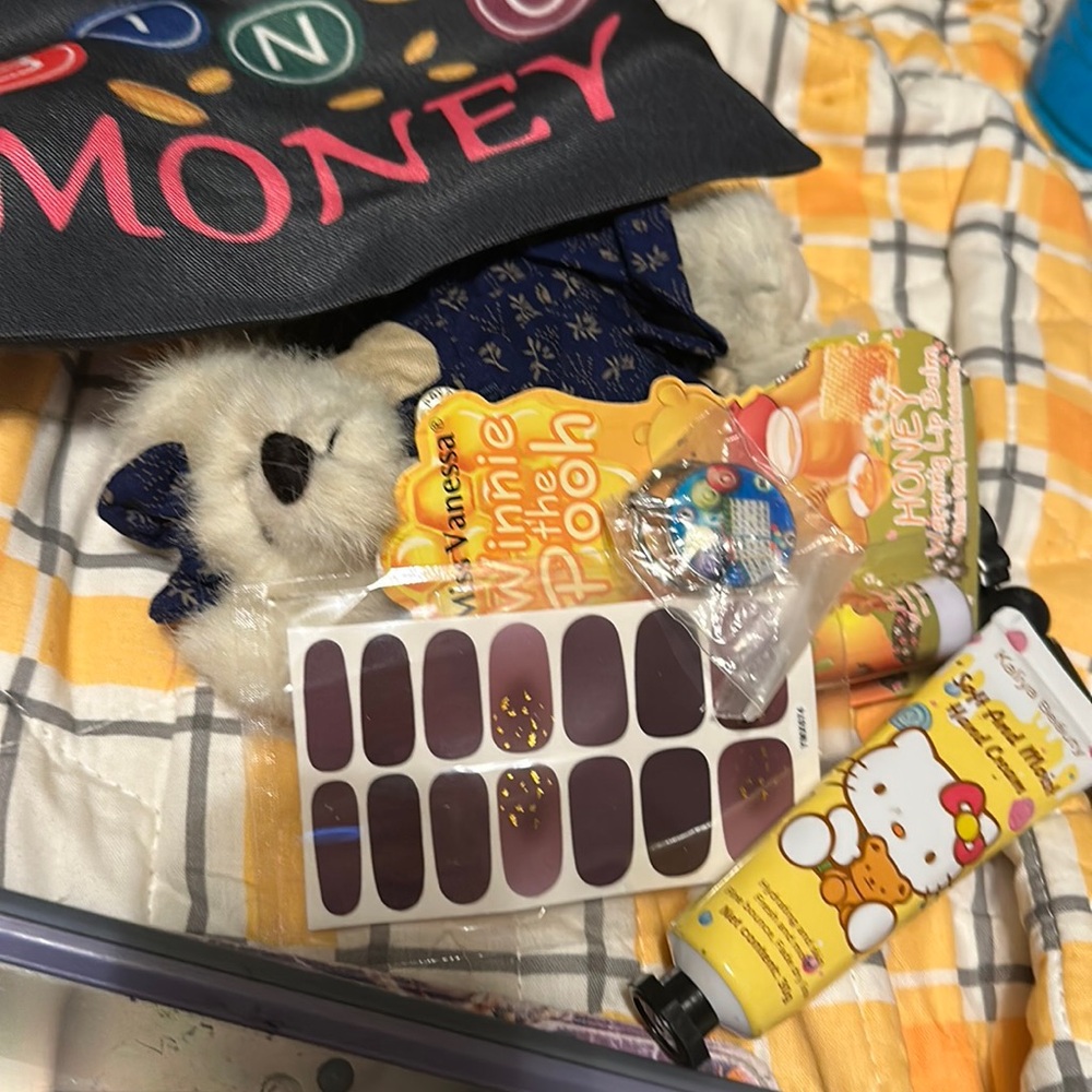 Bingo bag filled with goodies
